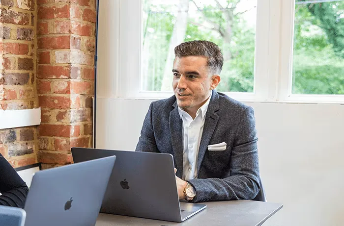 web agency London office meeting